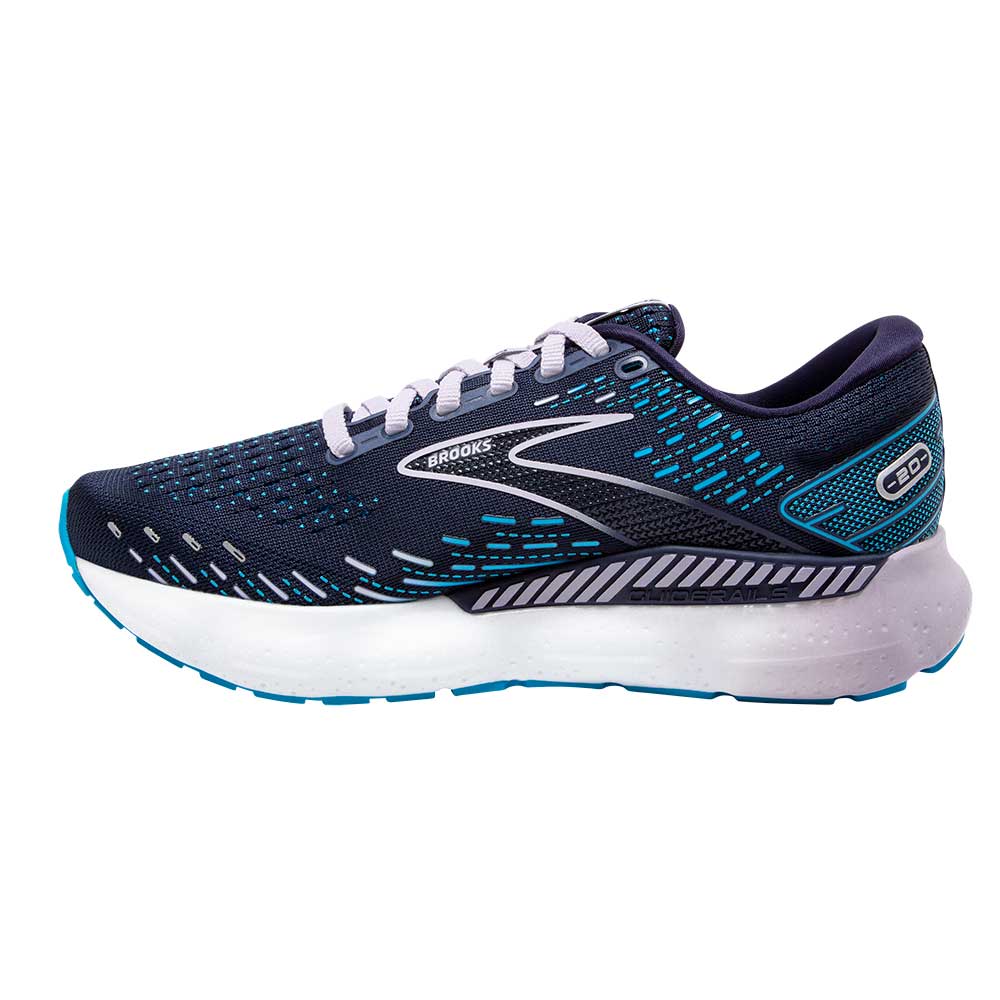 Brooks, Scarpe da corsa Glycerin GTS 20 Donna - Peacoat/Ocean/Pastel Lilac - Wide (D)