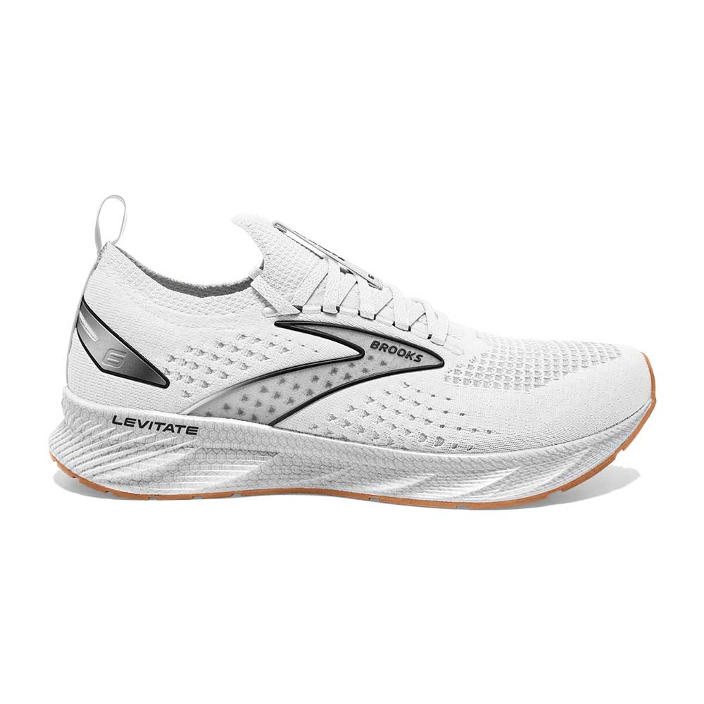 Brooks, Scarpe da corsa Levitate StealthFit 6 da donna - Bianco/Bran - Regolare (B)