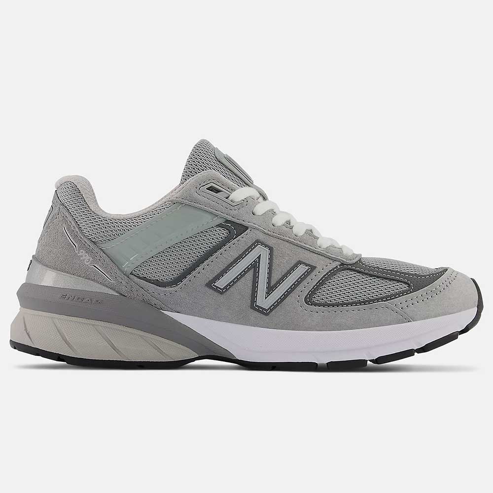 Nuovo equilibrio, Scarpe da corsa MADE in USA 990v5 Core da donna - Grigio/Castello - Largo (D)