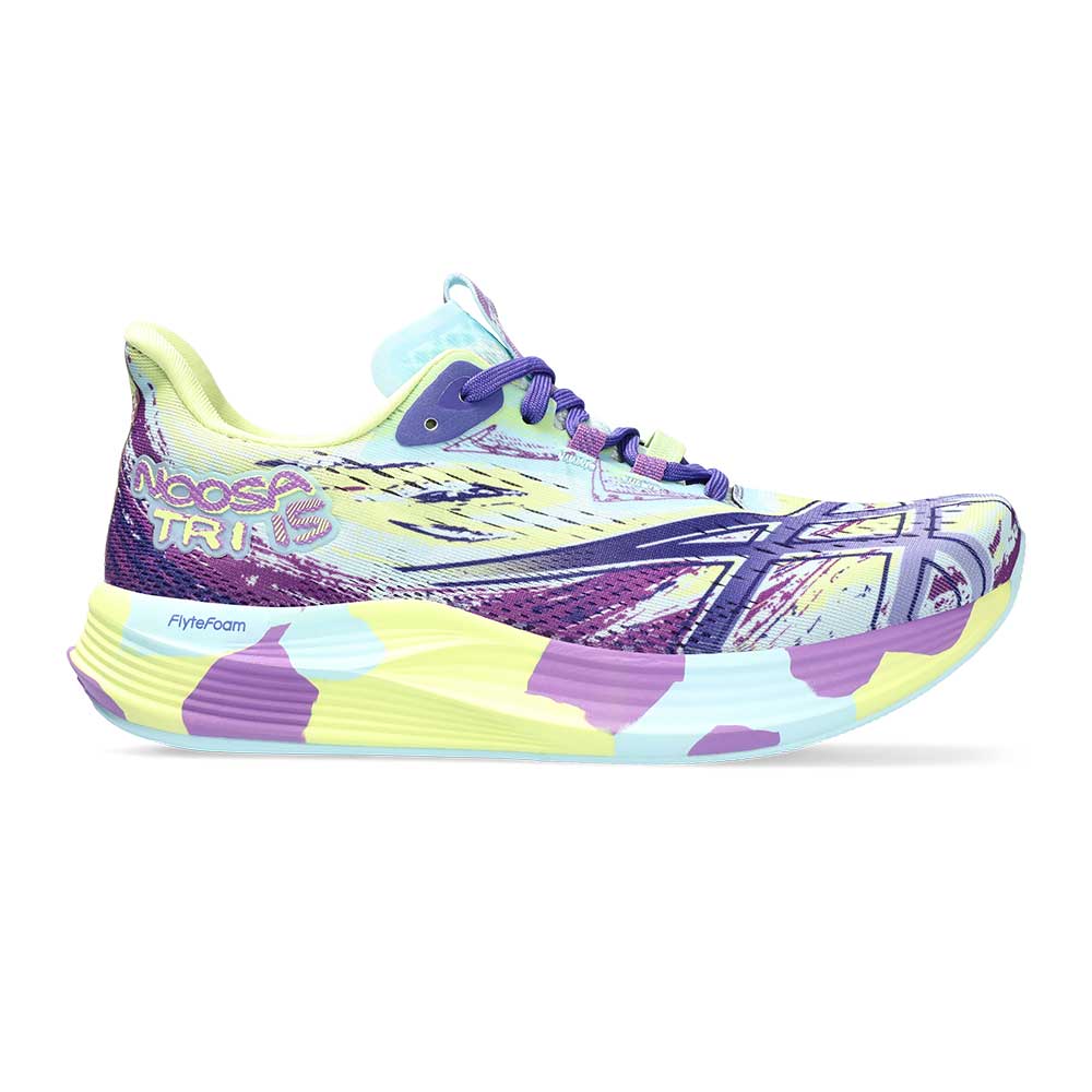 Asics, Scarpe da corsa Noosa TRI 15 da donna - Giallo Glow/Palace Purple - Regolare (B)