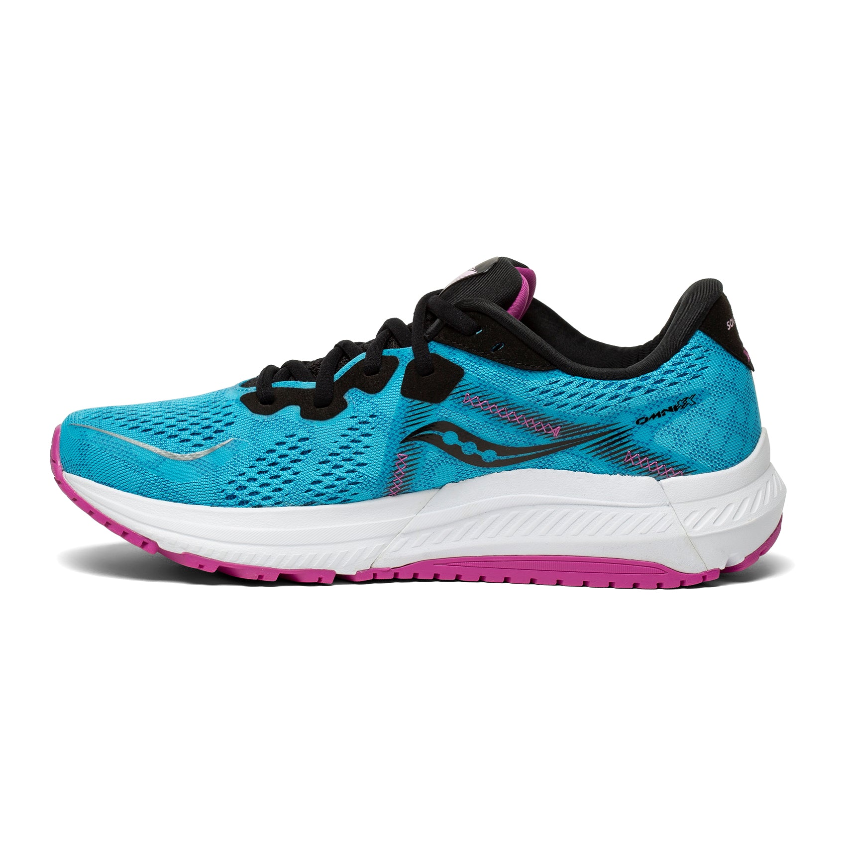 Saucony, Scarpe da corsa Omni 20 da donna - Blue Blaze/Razzle - Regolare (B)