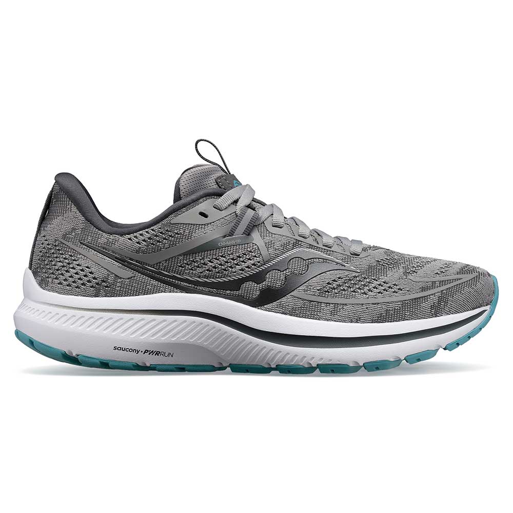 Saucony, Scarpe da corsa Omni 21 da donna - Alloy/Rainfall- Regular (B)