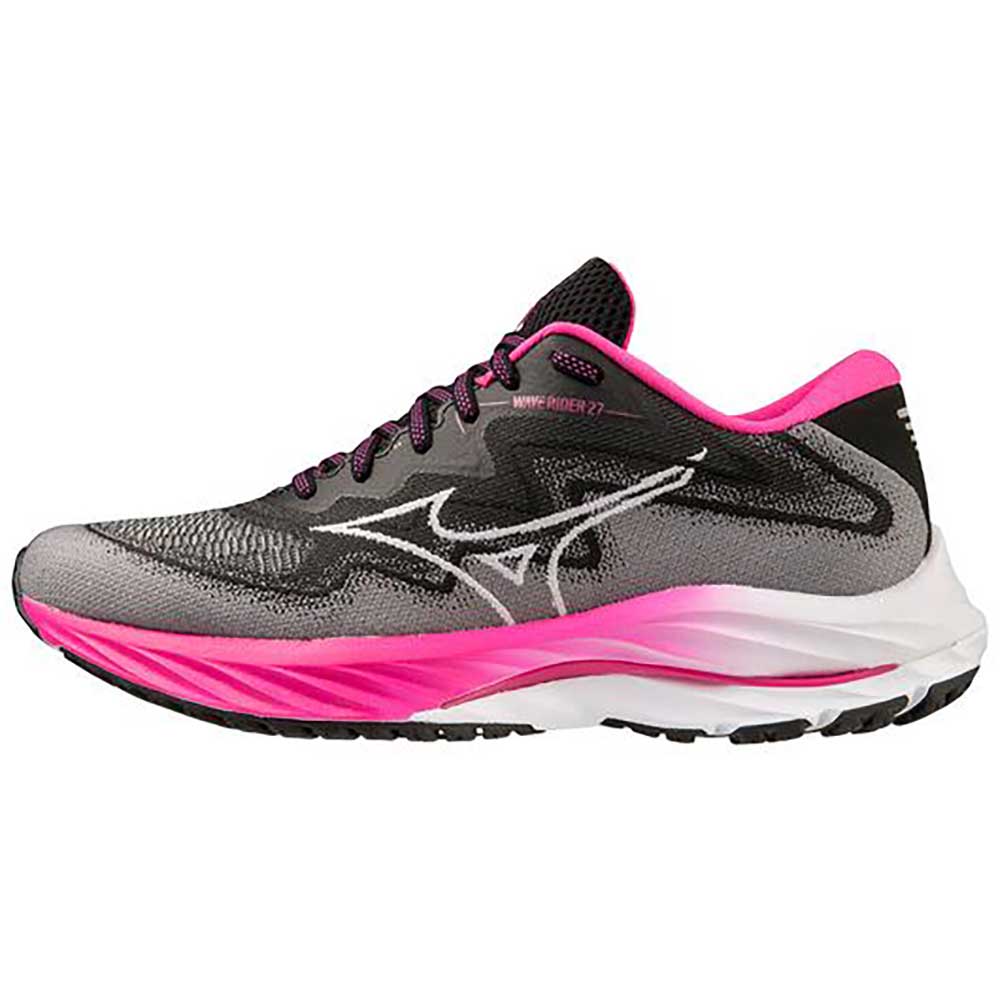 Mizuno, Scarpe da corsa Project Zero Wave Rider 27 da donna - Nero/Bianco - Regolare (B)