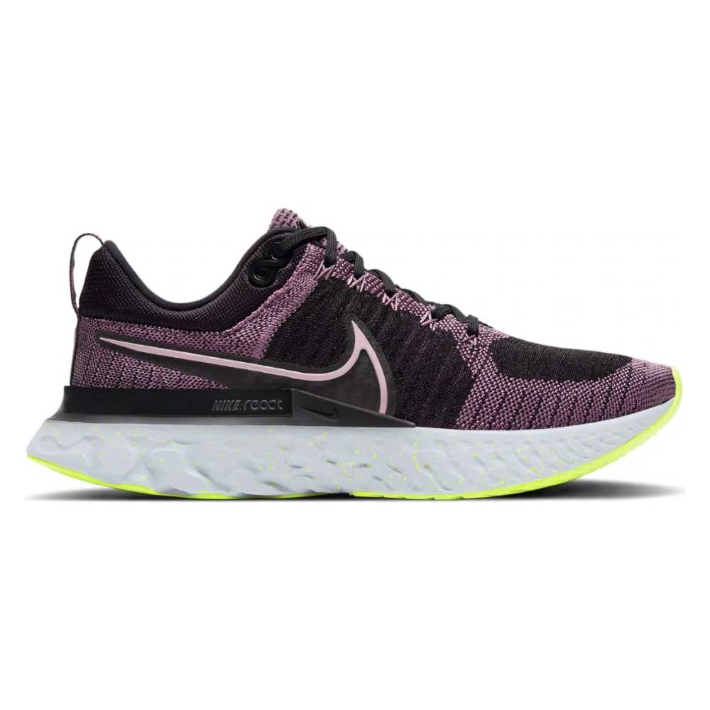 Nike, Scarpe da corsa React Infinity Run 2 Donna - Violet Dust/Elemental Pink/Black/Cyber - Regular (B)