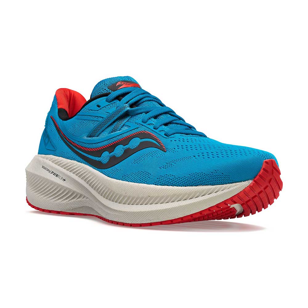 Saucony, Scarpe da corsa Triumph 20 da uomo - Oceano/Redrock - Regolare (D)