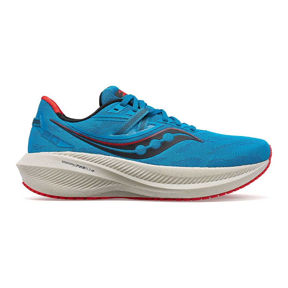 Saucony, Scarpe da corsa Triumph 20 da uomo - Oceano/Redrock - Regolare (D)