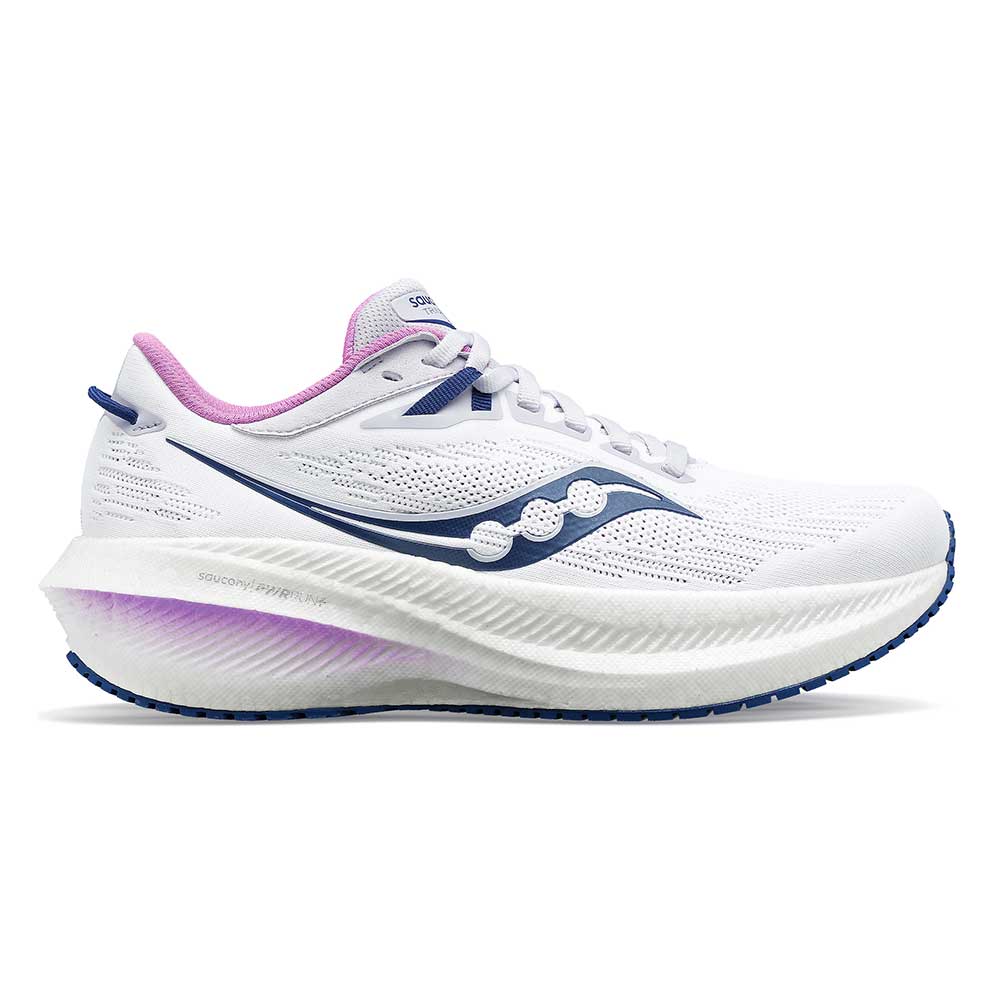 Saucony, Scarpe da corsa Triumph 21 da donna - Bianco/Indaco - Regolare (B)