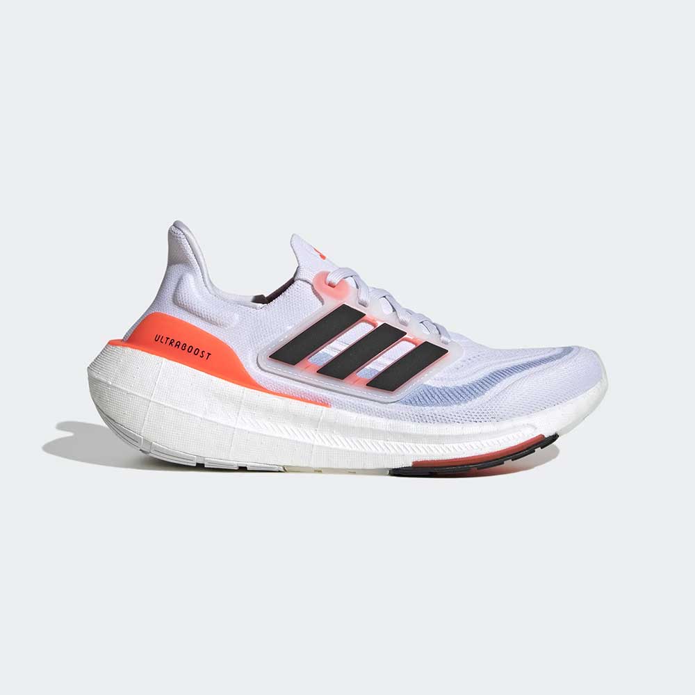 adidas, Scarpe da corsa Ultraboost Light da donna - Ftwr White/Core Black/Solar Red - Regolare (B)