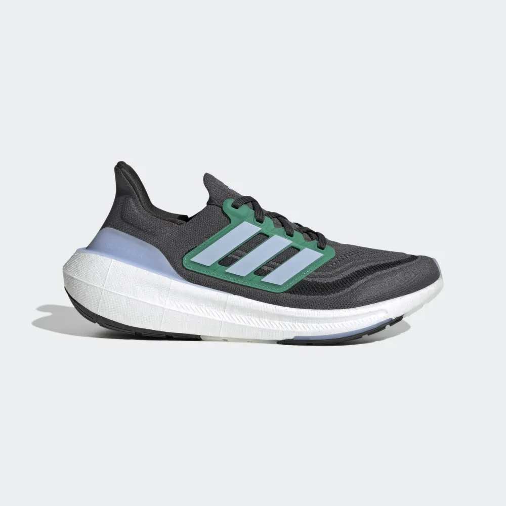 adidas, Scarpe da corsa Ultraboost Light da uomo - Carbonio/Blue Dawn/Court Green - Regolare (D)