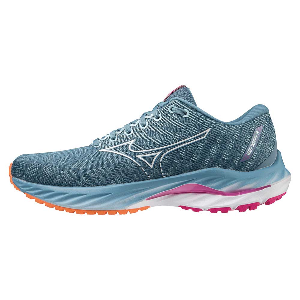 Mizuno, Scarpe da corsa Wave Inspire 19 da donna - Blu Provinciale/Bianco - Regolare (B)