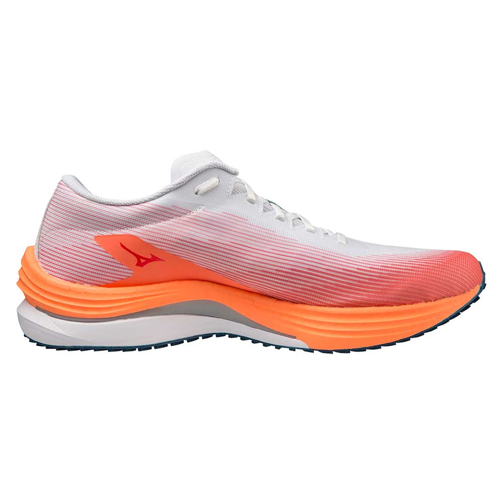 Mizuno, Scarpe da corsa Wave Rebellion Flash da uomo - Bianco/Argento - Regolare (D)