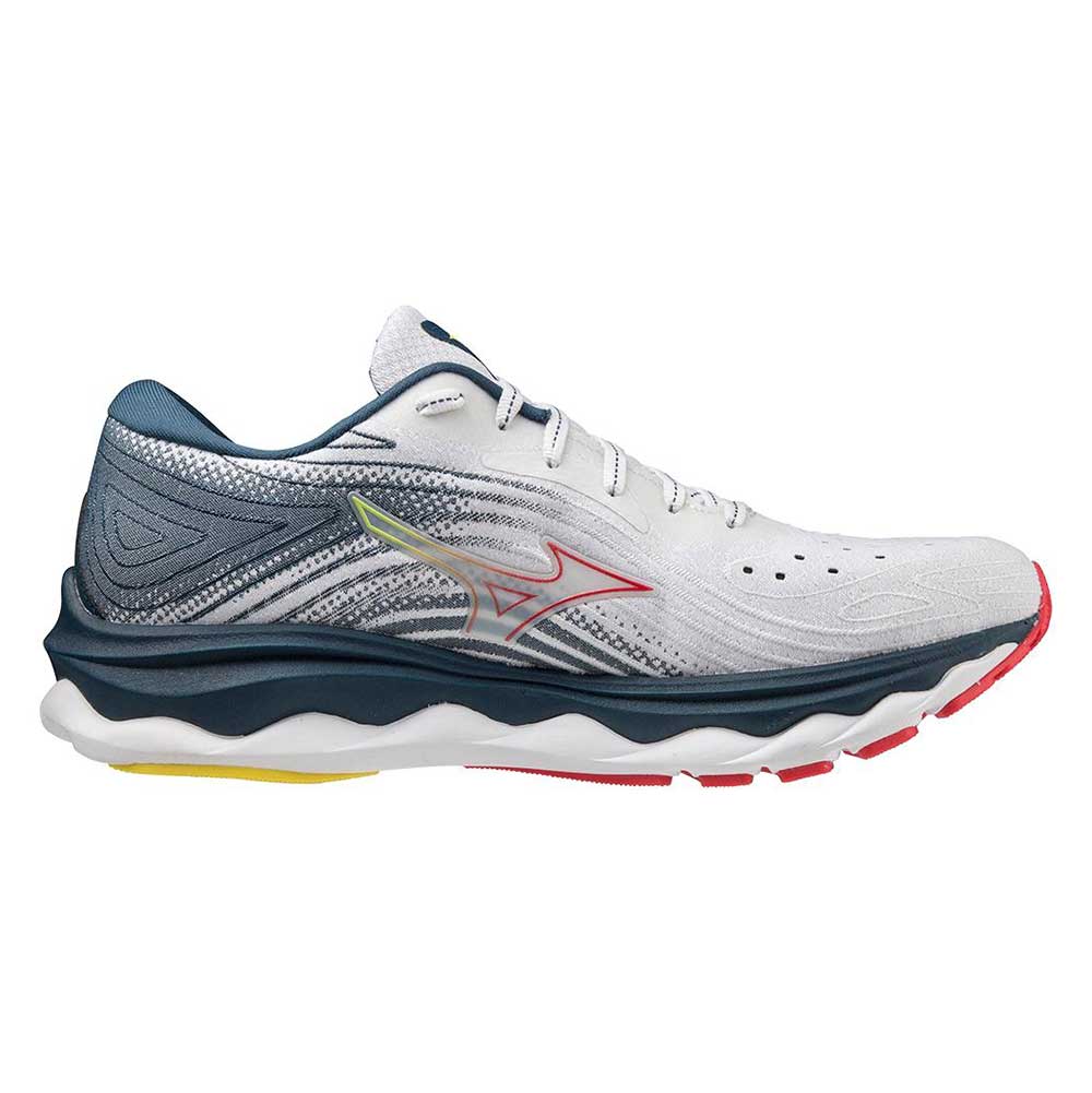 Mizuno, Scarpe da corsa Wave Sky 6 Donna - Bianco/Hibiscus - Regolare (B)