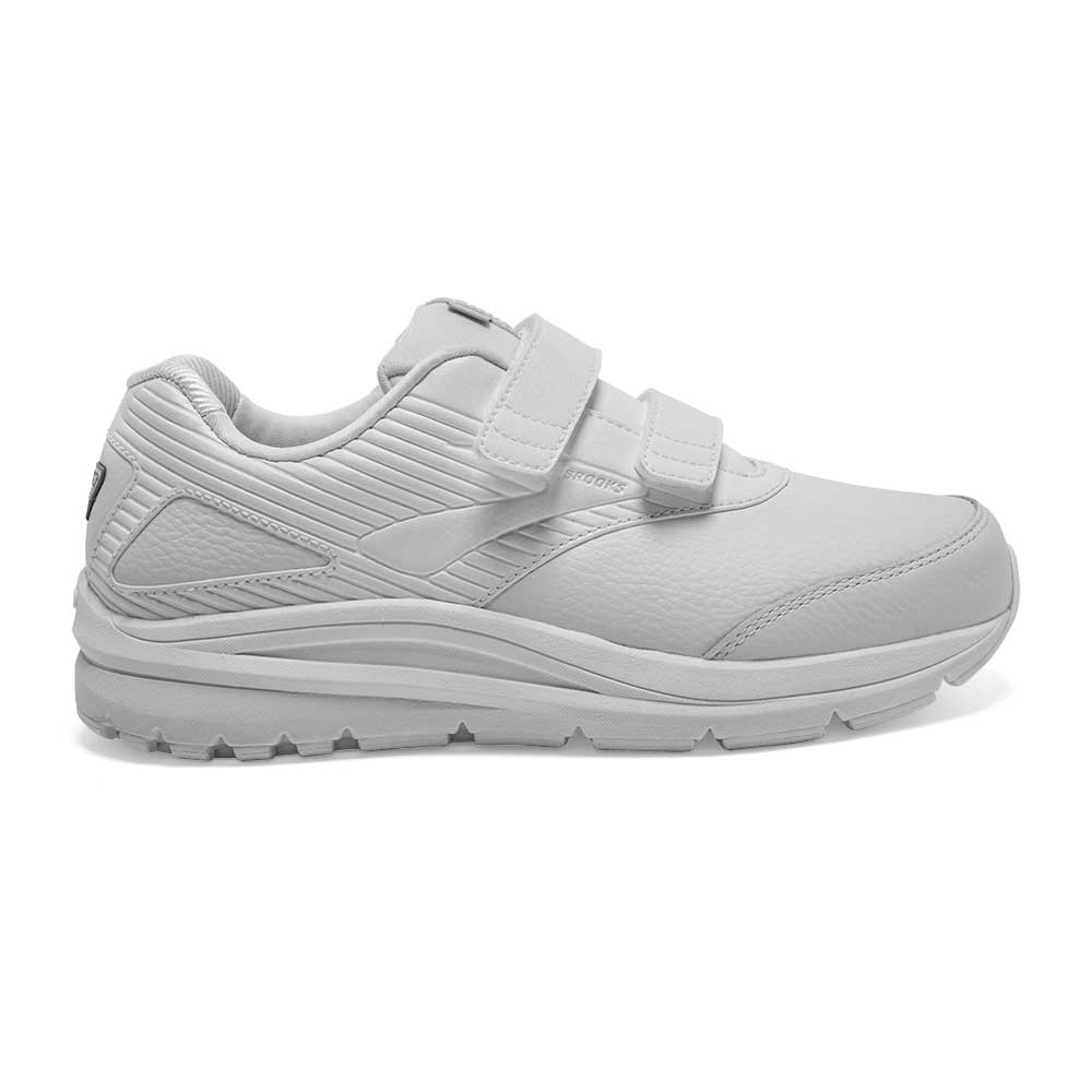 Brooks, Scarpe da passeggio Addiction Walker V-Strap 2 da donna - Bianco/Bianco - Extra Wide (EE)