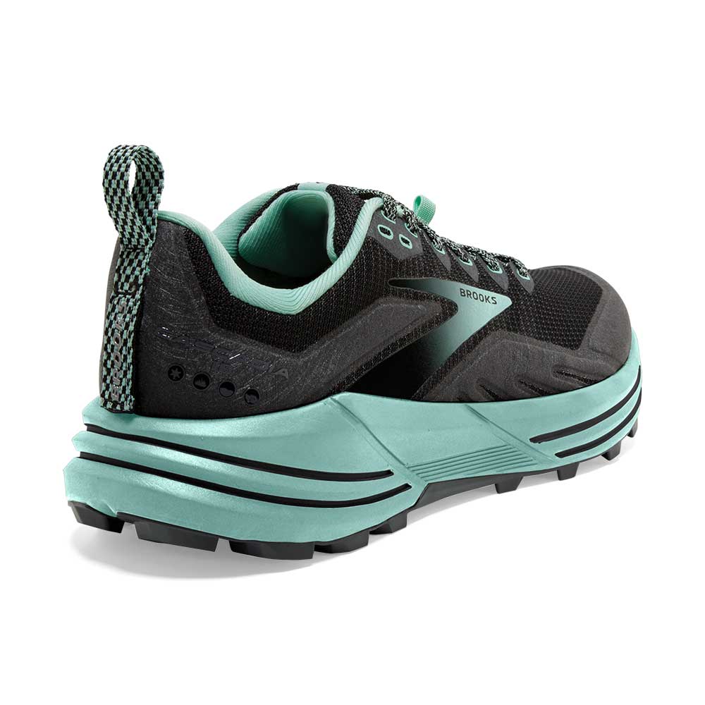 Brooks, Scarpe da trail Cascadia 16 da donna - Nero/Ebano/Yucca - Ampie (D)