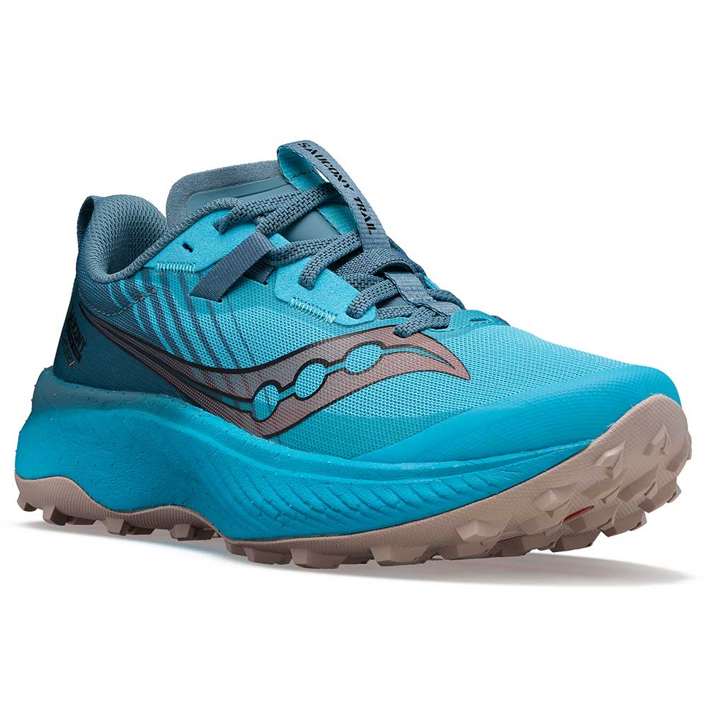 Saucony, Scarpe da trail Endorphin Edge da donna - Oceano/Loam - Regolare (B)