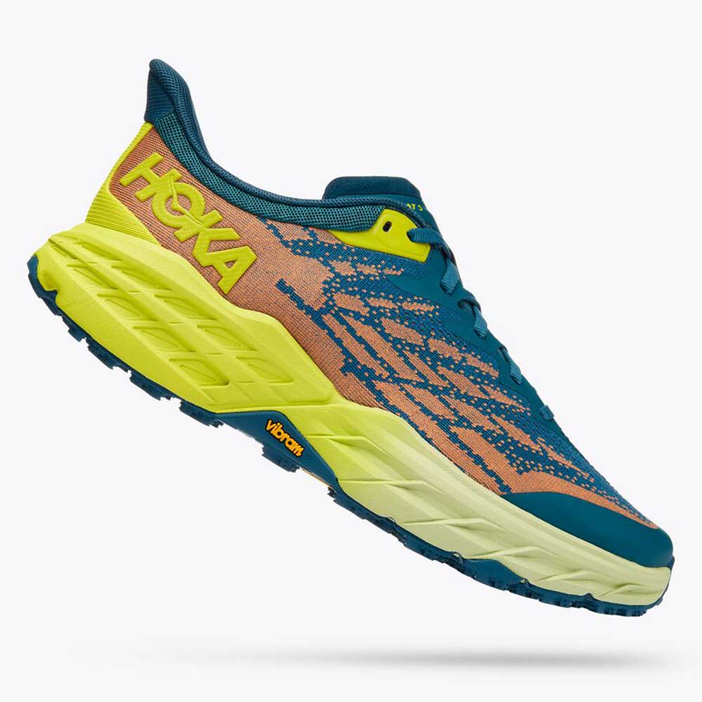 HOKA, Scarpe da trail Speedgoat 5 da uomo - Blue Coral/Evening Primrose - Regolare (D)