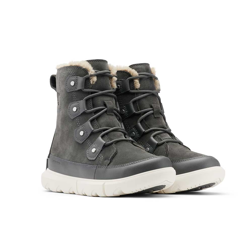 Sorel, Stivale Explorer II Joan Felt WP da donna - Grill/Fawn - Regolare (B)