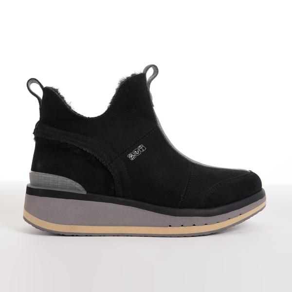 Laboratorio Deckers, Stivale da donna KO-Z SNPR Mid Wedge - Nero/Satellite - Regolare (B)