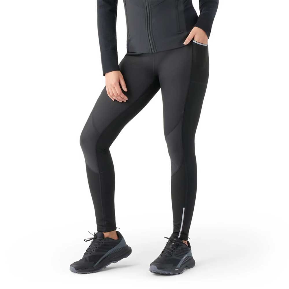 Smartwool, Tight donna Active Fleece Wind - Nero