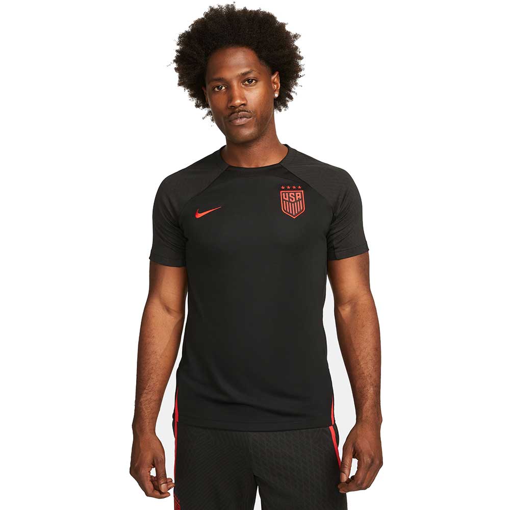 Nike, Top USA DF Strike SS da uomo - nero/rosso