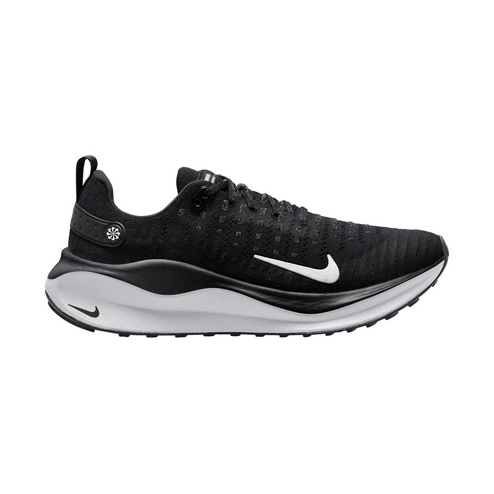 Nike, Uomo Nike React Infinity Run Flyknit 4 - Nero/Bianco/Grigio Scuro - Regolare (D)