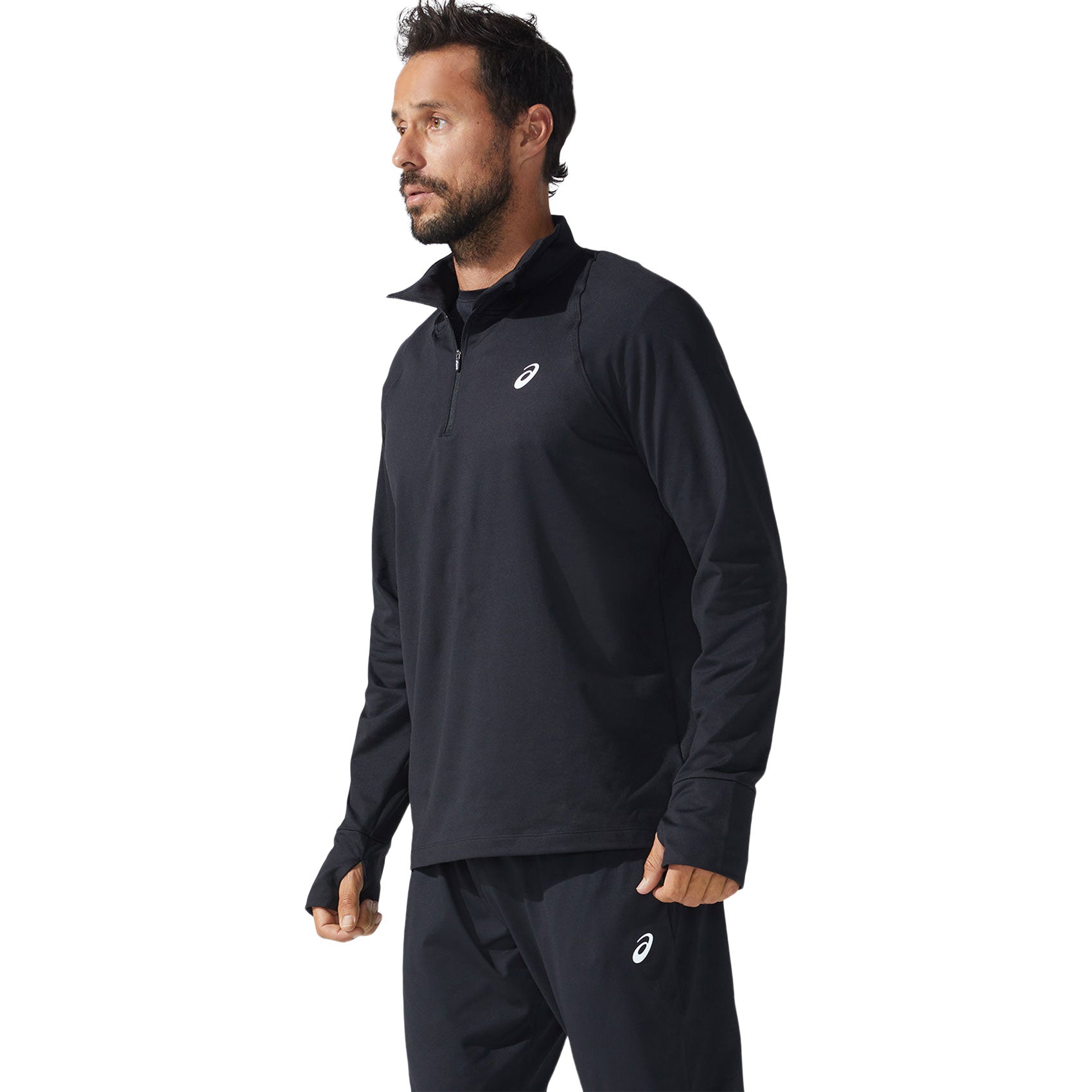 Asics, Uomo Thermopolis Quarter Zip - Performance Nero