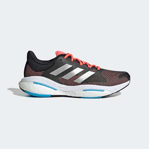 adidas, Uomo adidas Solar Glide 5 Scarpa da corsa - Carbon/Silver Met/Turbo - Regolare (D)