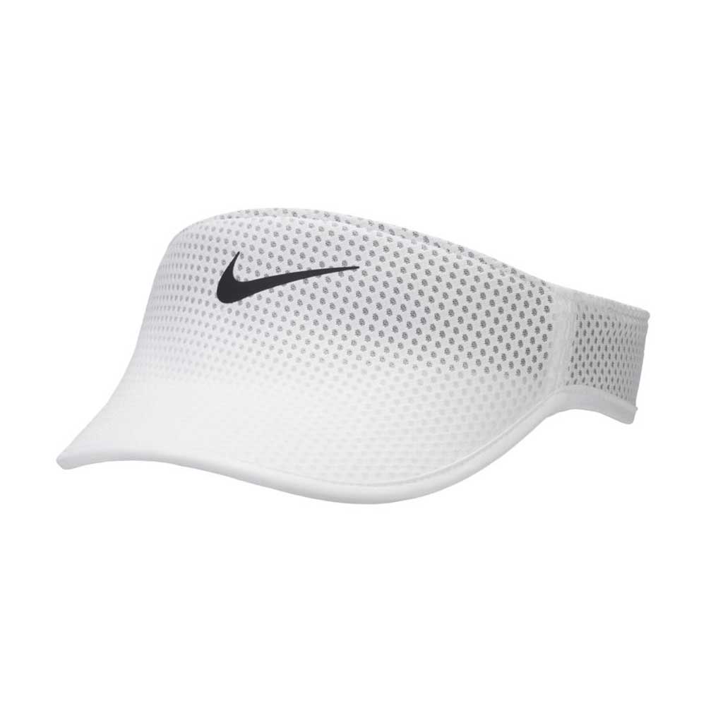 Nike, Visiera unisex Aero Dri-Fit Run - Bianco/Nero