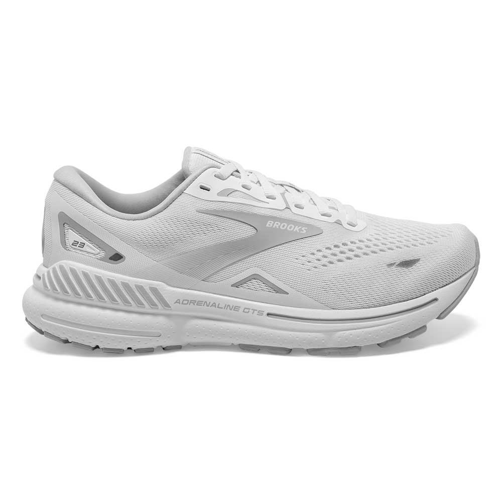 Brooks, W Adrenaline GTS 23 - Bianco/Oyster/Argento