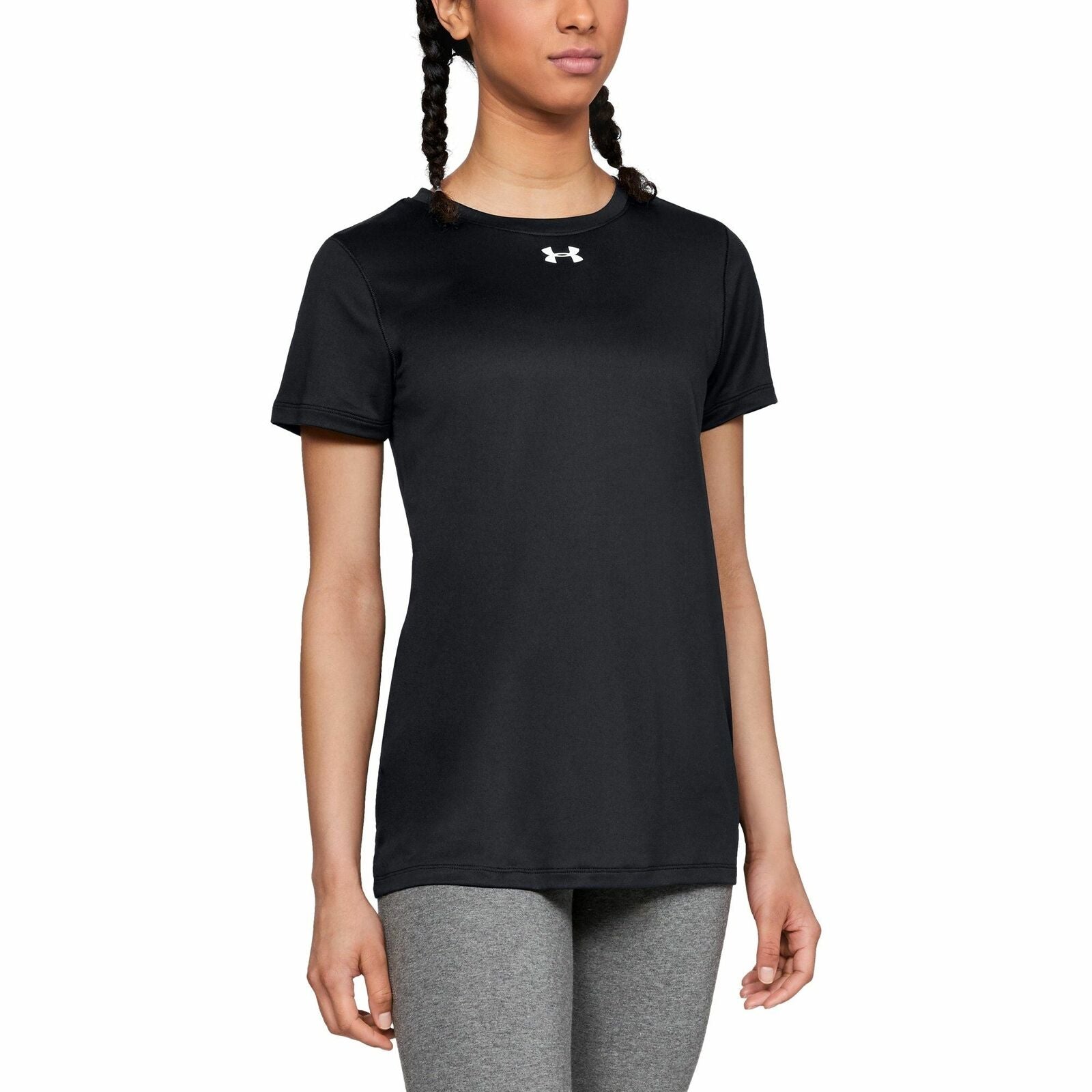 Under Armour, W Locker Tee 2.0 SS-BLK