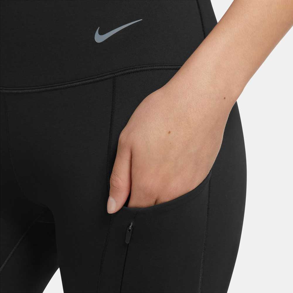 Nike, Womwn'a Nike Dri-FIT Go High Rise Tight - Nero/Nero